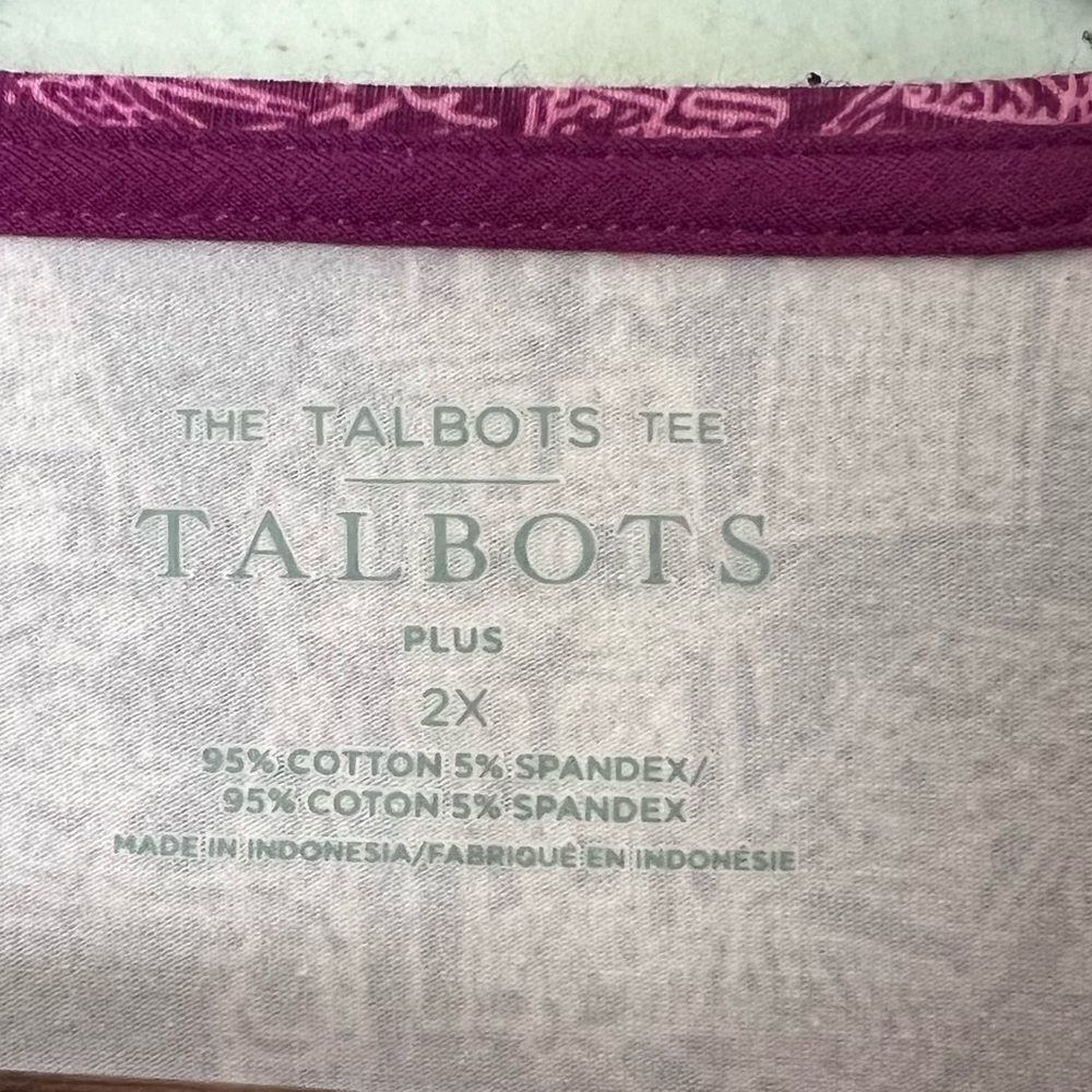 Talbots All About Town Crewneck Long Sleeve T-Shirt - Picture 6 of 6